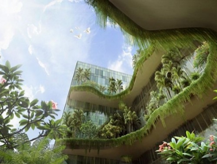 Vertical Garden Design and sustainable architectural design 
